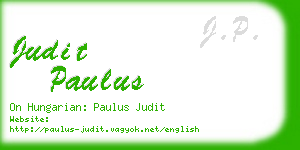 judit paulus business card